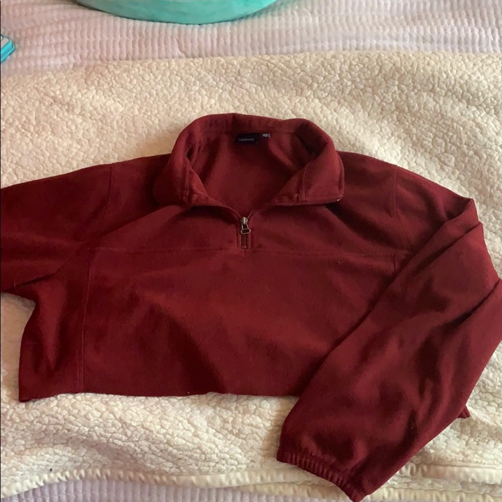 cute cropped thrifted sweater